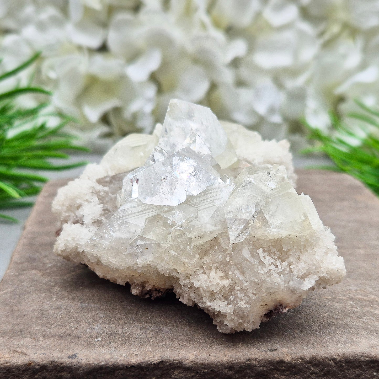 Apophyllite Cluster - Natural | Crystal Display Piece or Gift | High Vibration