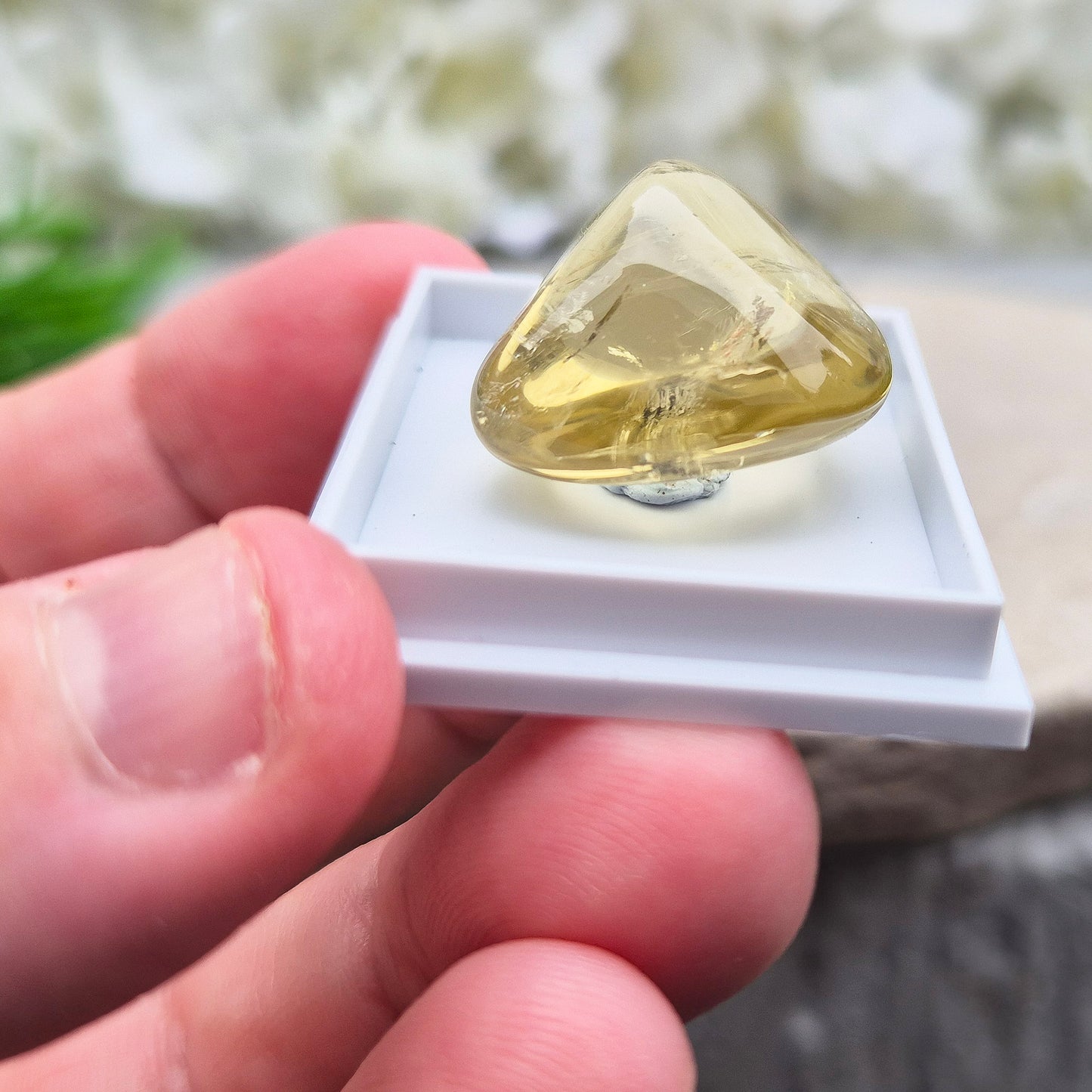 Ouro Verde (Green Gold) Quartz Tumblestone – Olive Green Quartz | Strength & Protection | Rare