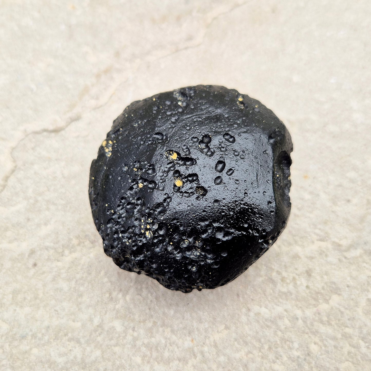 Tektite, A grade, Black Indochinite - Supports spiritual growth, psychic protection & intuitive development, Meteorite