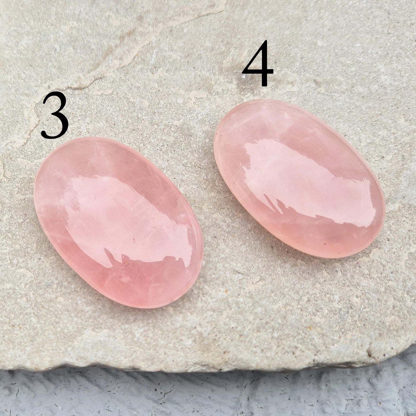 Rose Quartz Crystal Palmstone, Pocket Stone or Carry With You in Bag, Inspires Unconditional Love, Peace, and Positive Energy