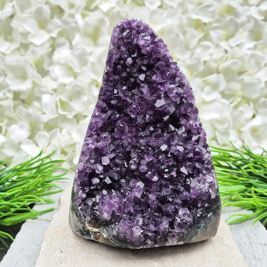 Amethyst Geode, Natural, Deep Purple Amethyst, Self Standing | Harmonious Crystal Home Decor & Spiritual Gift