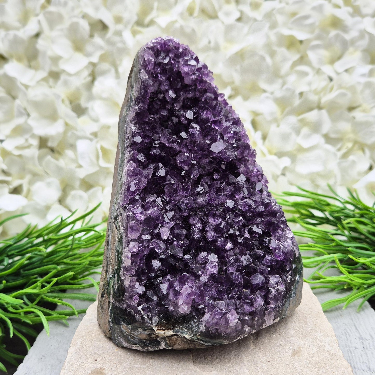 Amethyst Geode, Natural, Deep Purple Amethyst, Self Standing | Harmonious Crystal Home Decor & Spiritual Gift