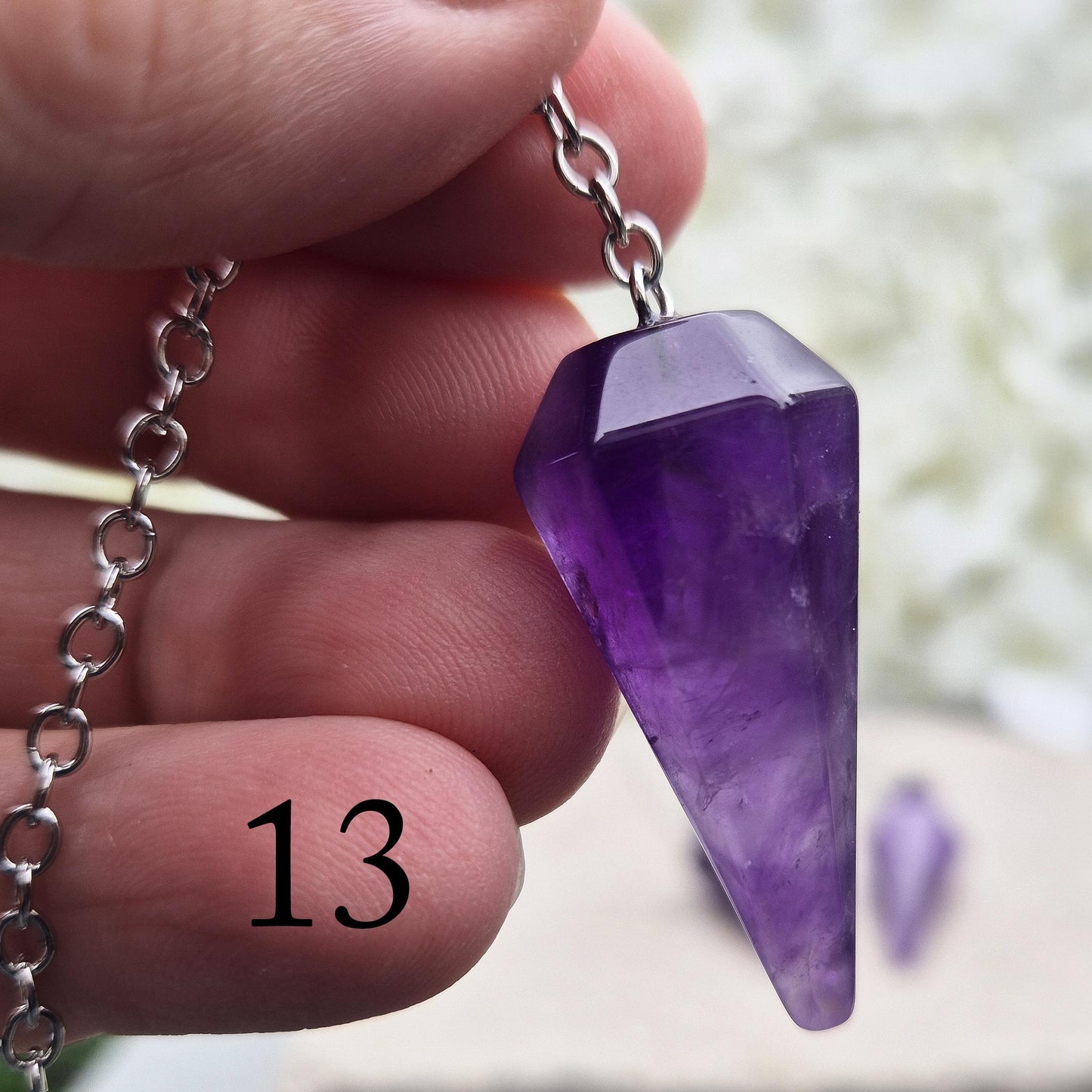 Amethyst Crystal Pendulum | Divination Tool for Personal Clarity & Focus