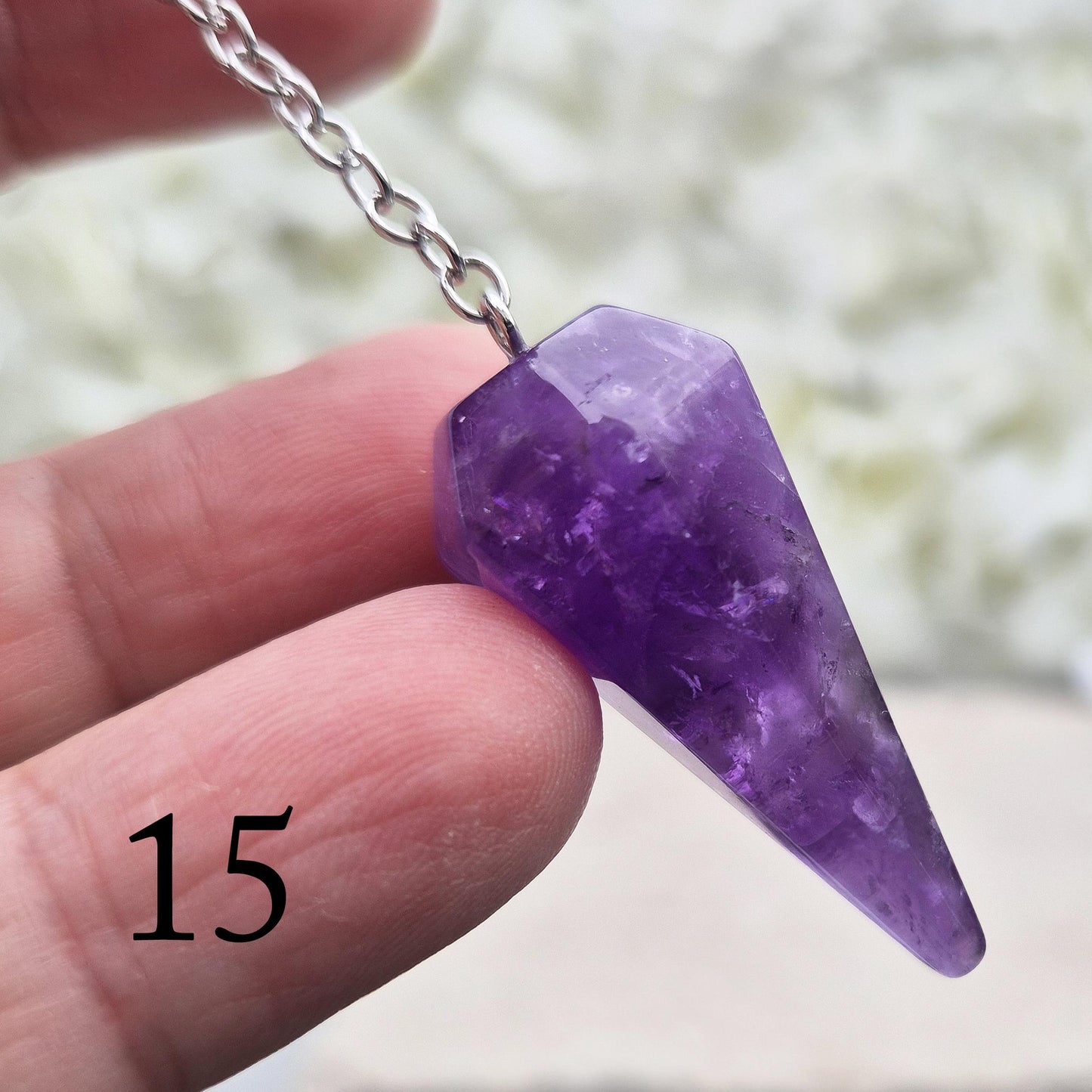 Amethyst Crystal Pendulum | Divination Tool for Personal Clarity & Focus