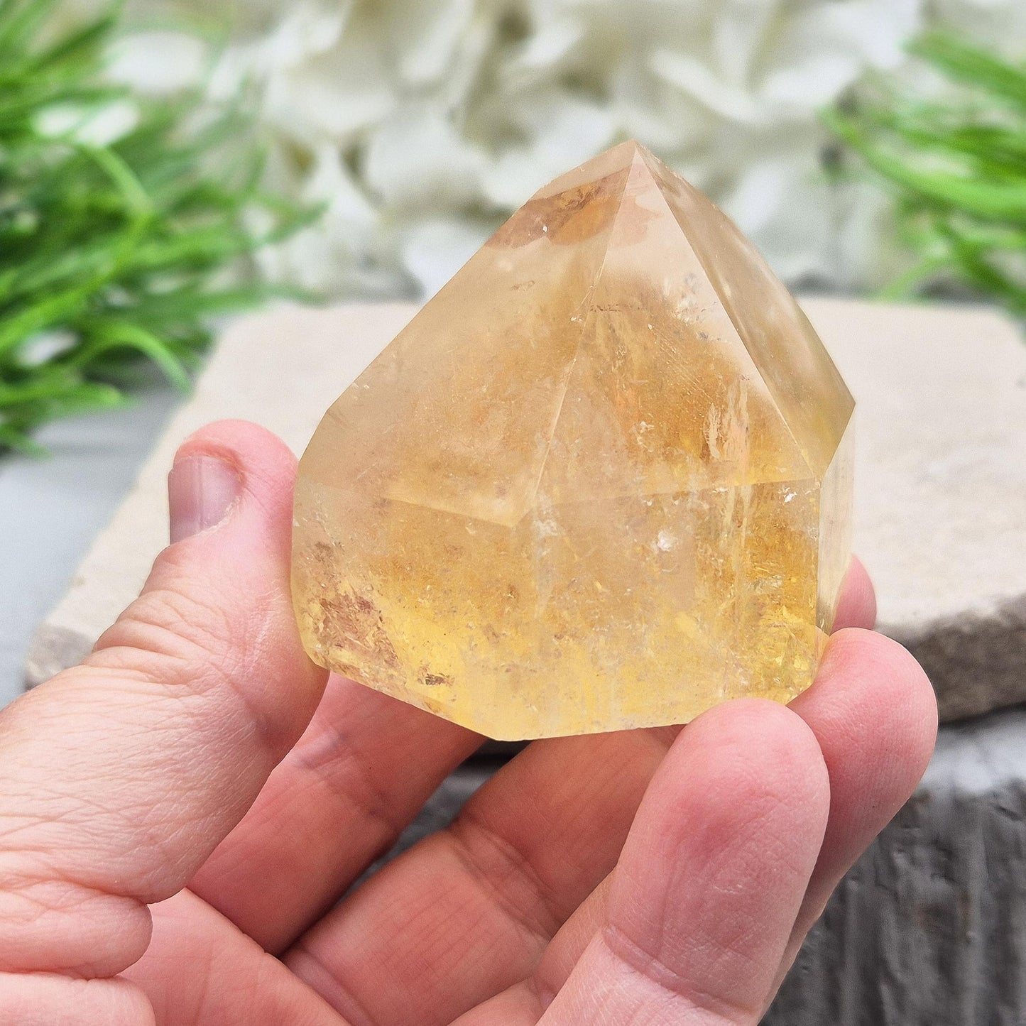 Citrine Polished Point – Authentic Natural Citrine Crystal