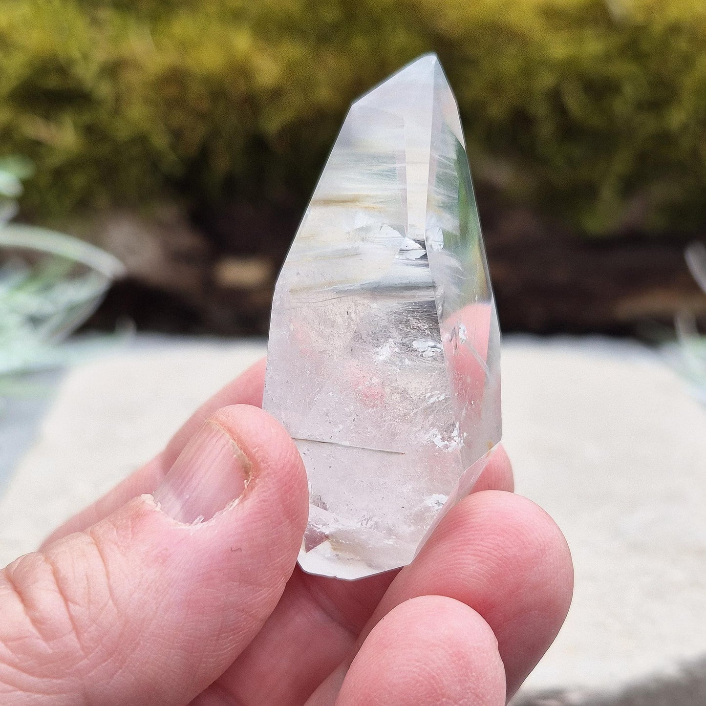 Blue Tara Crystal – Blue Tourmaline in Quartz, Indicolite Quartz