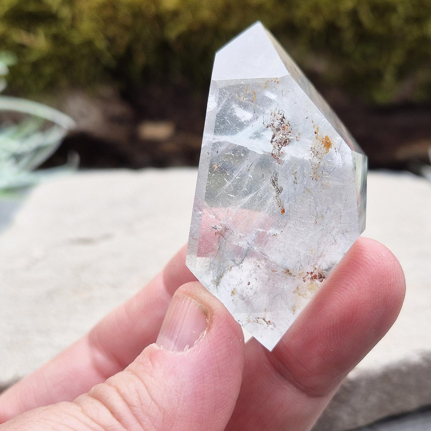 Indicolite Quartz Crystal, Blue Tourmaline in Quartz Gemstone, Rare Collectors Stone