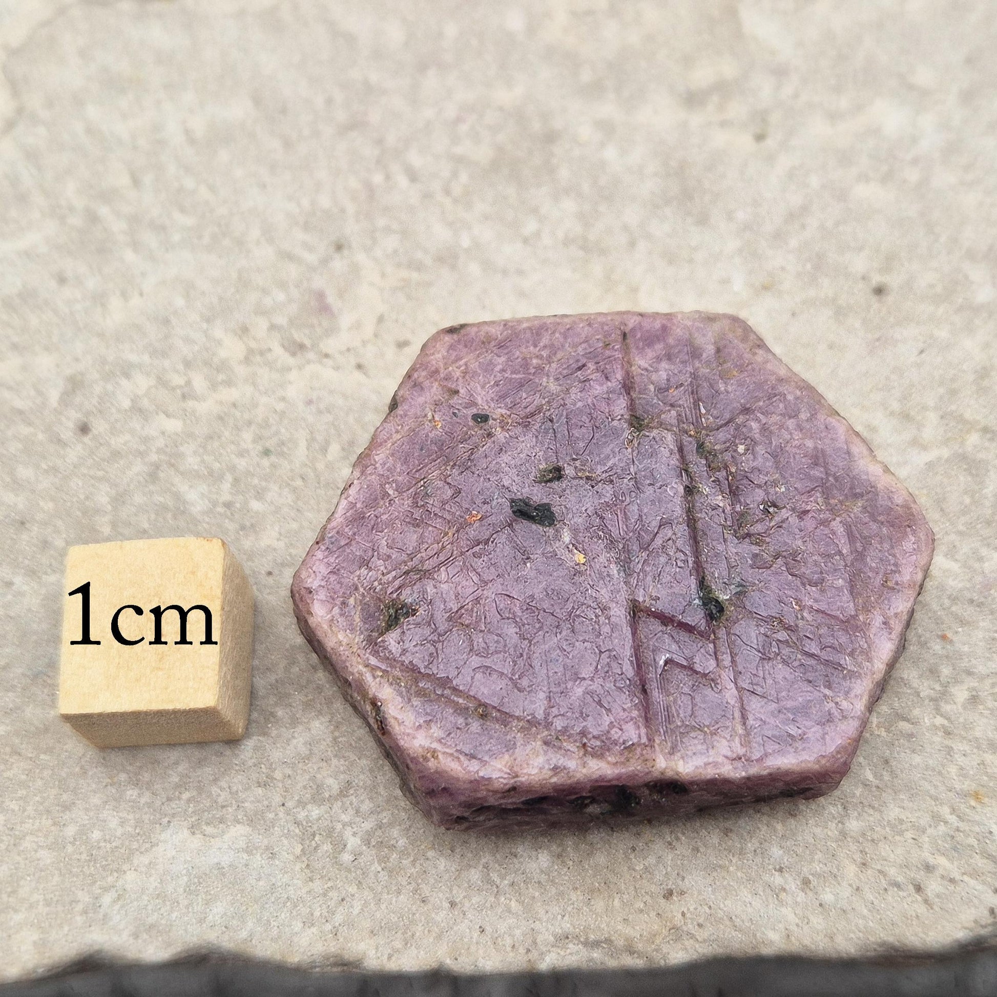 Rare Ruby Record Keeper with natural triangle markings. A deep healing stone for intuition, past life insight, courage, and soul truth. 