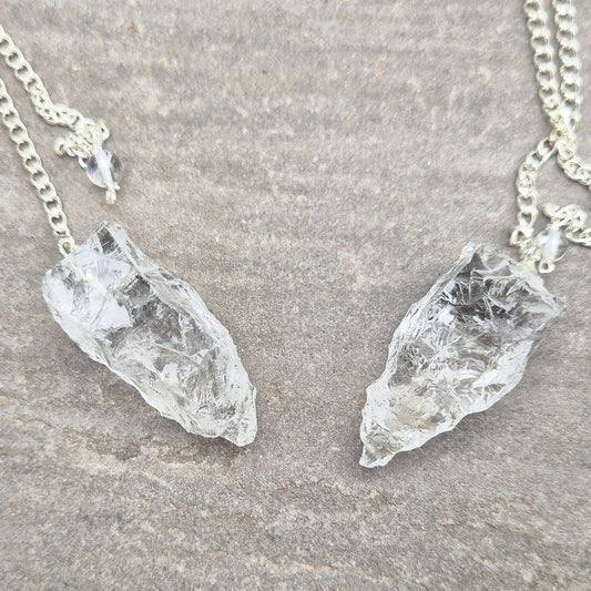 Rock Quartz Crystal Pendulum, Natural Crystal | Tool for Dowsing & Intuition