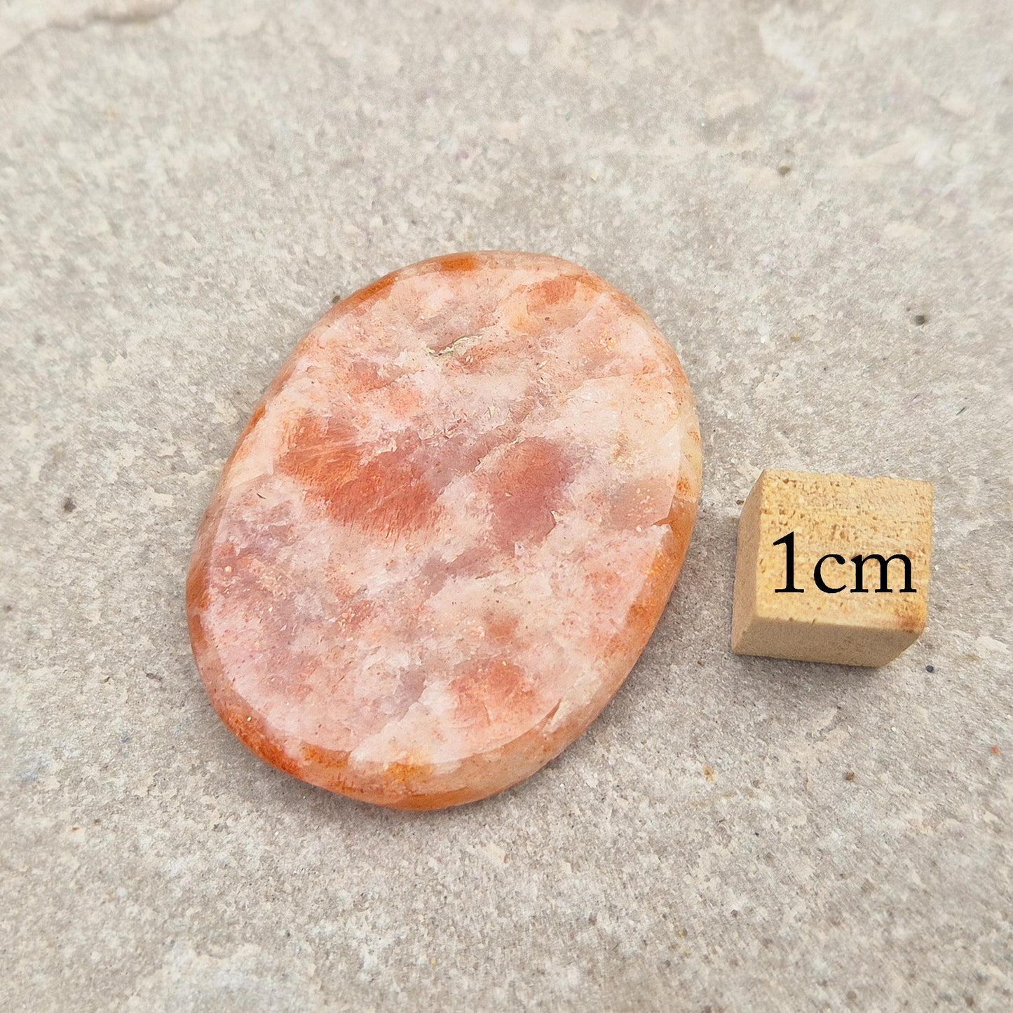 Sunstone Crystal Palm Stone, Sacral, Solar Plexus Chkara Stone