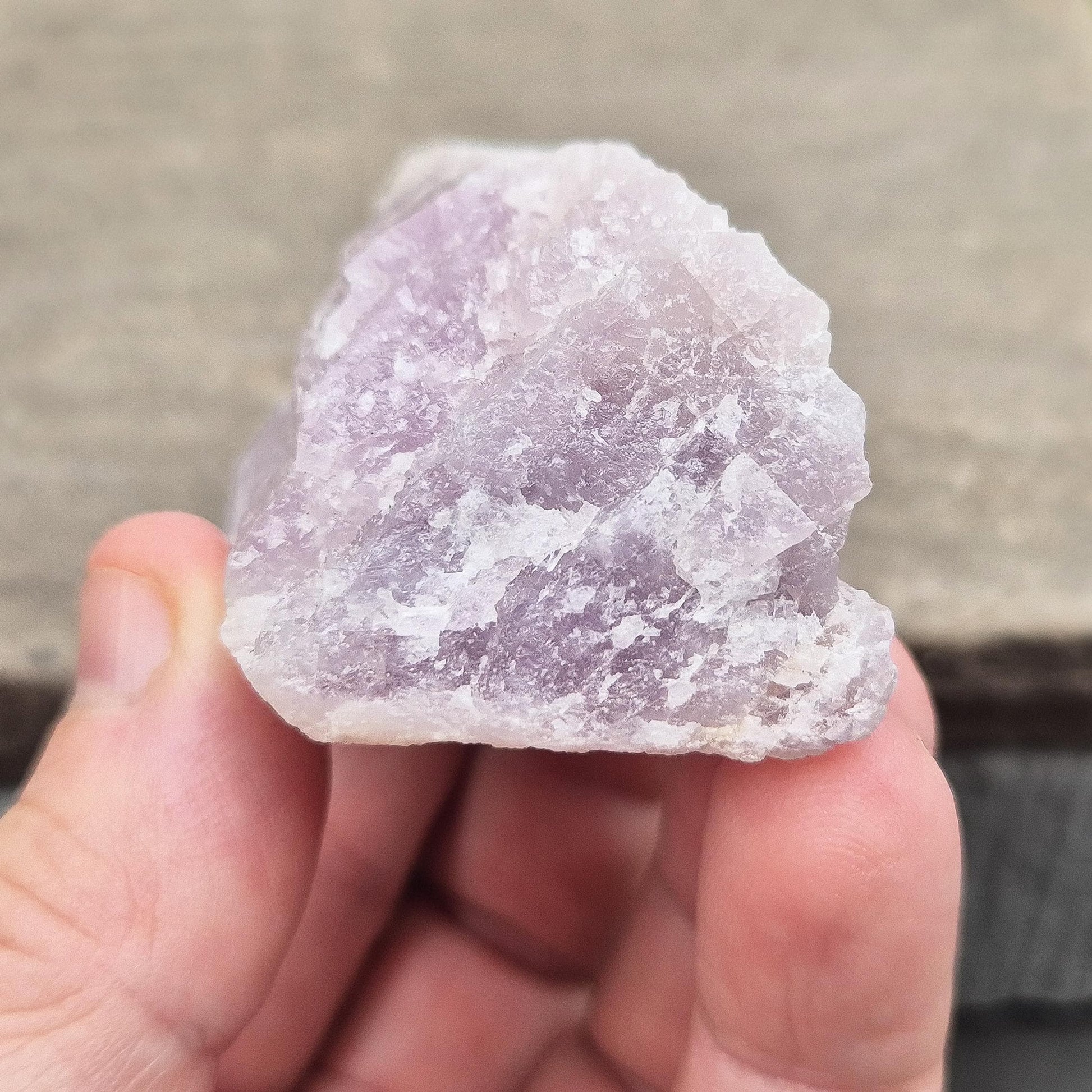 Soft pink-lilac Kunzite from Brazil. Gentle, high-vibration crystal for heart chakra activation, emotional balance, and peaceful, loving energy. 