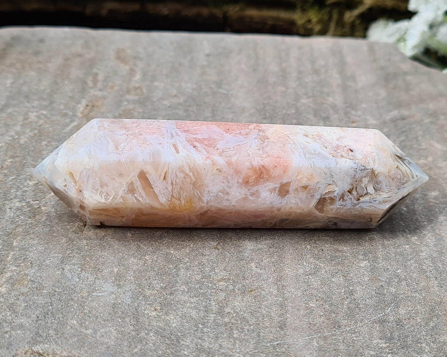 Pink Amethyst Double Terminated Crystal Wand