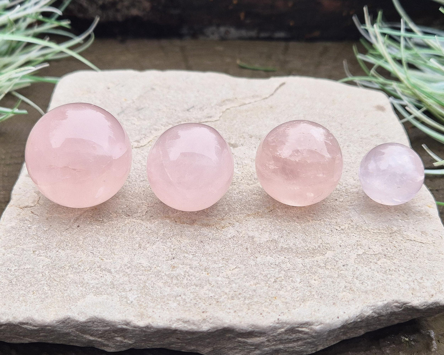 Rose Quartz Crystal Sphere, Rose Quartz Crystal Ball, Mini Sphere