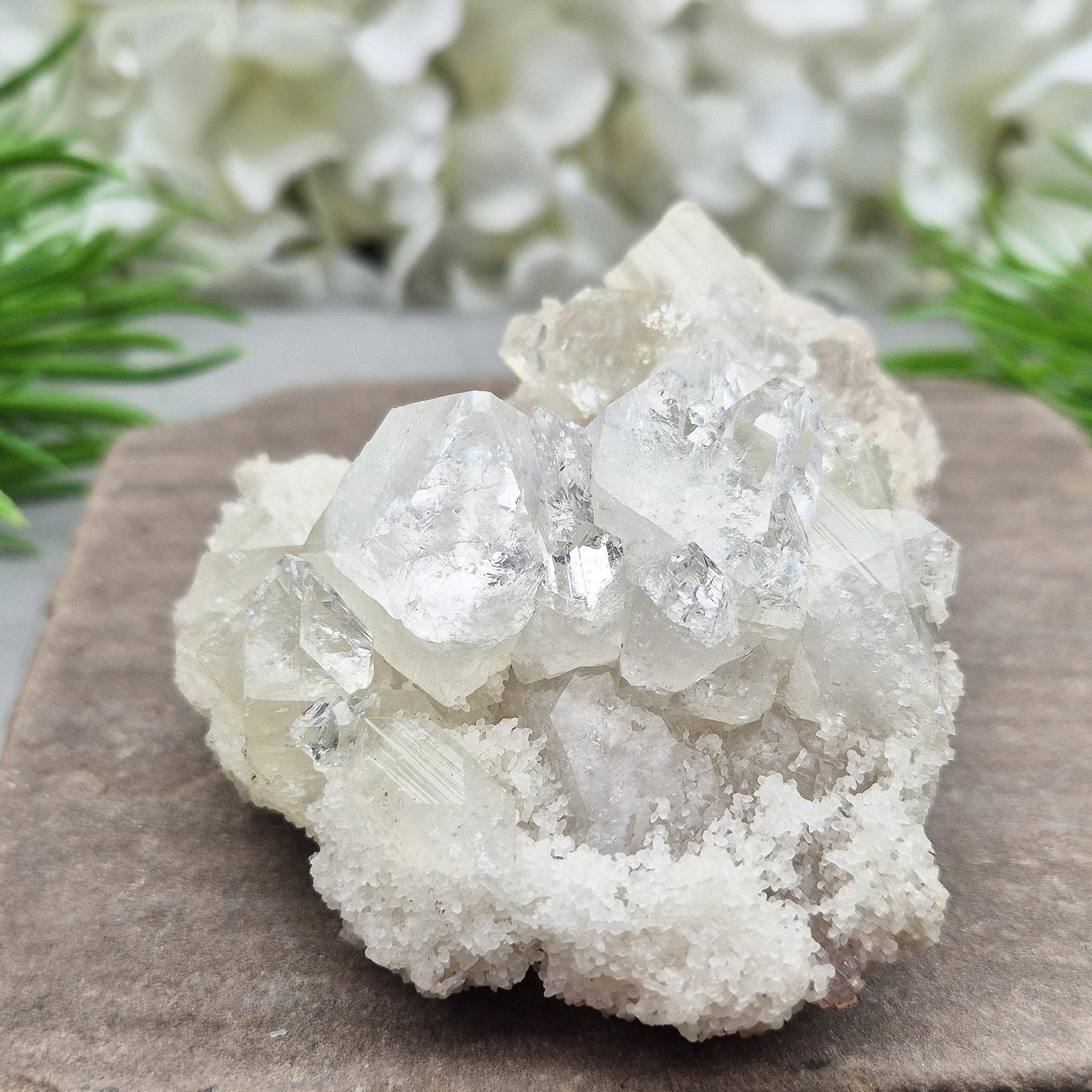 Apophyllite Crystal Cluster - Natural Zeolite