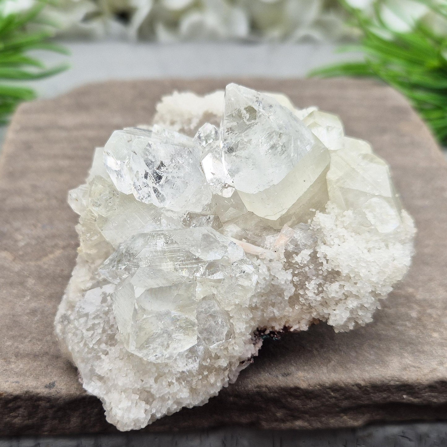 Apophyllite Crystal Cluster - Natural Zeolite