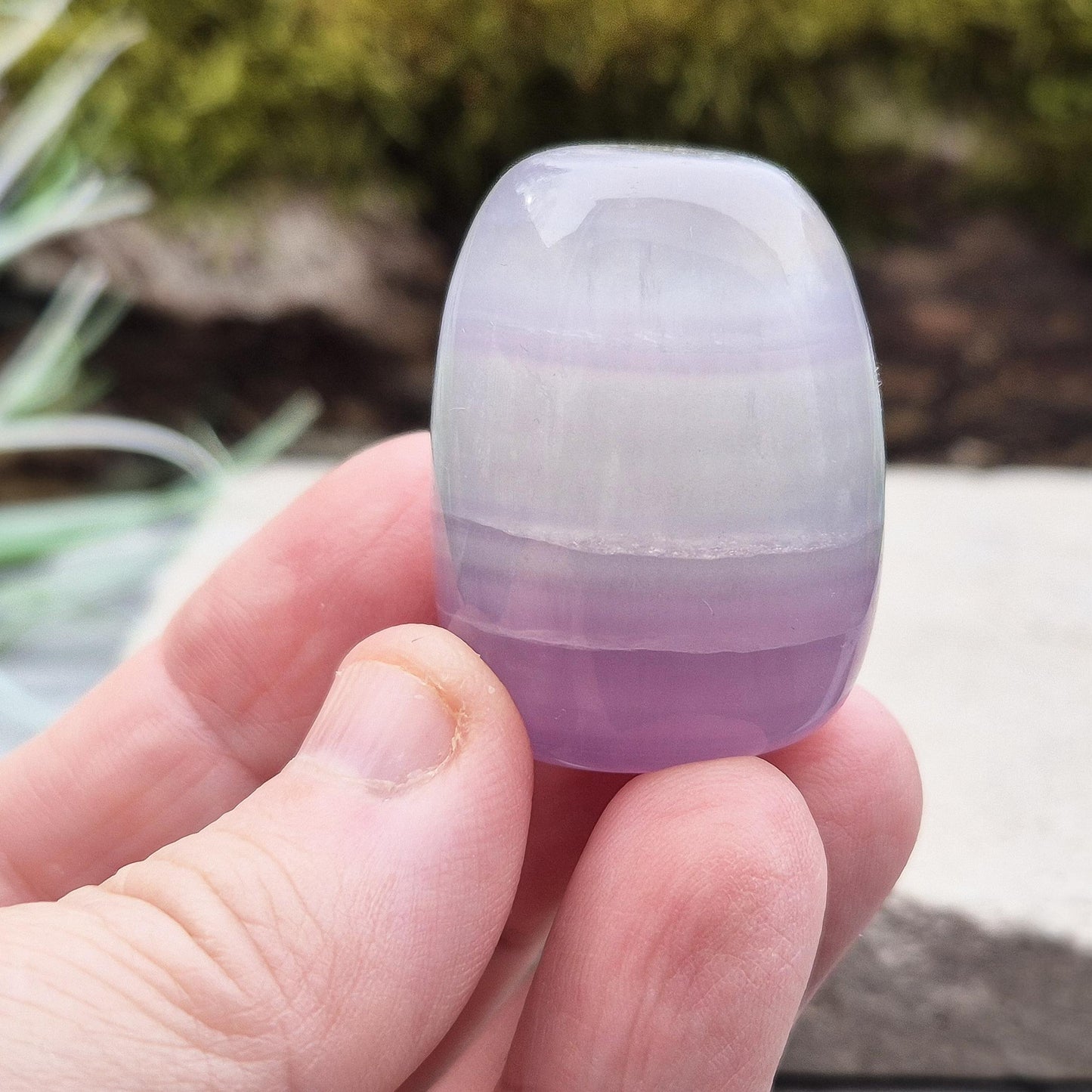 Lavender Fluorite Crystal, Polished : Heart-Crown Bridge Gemstone