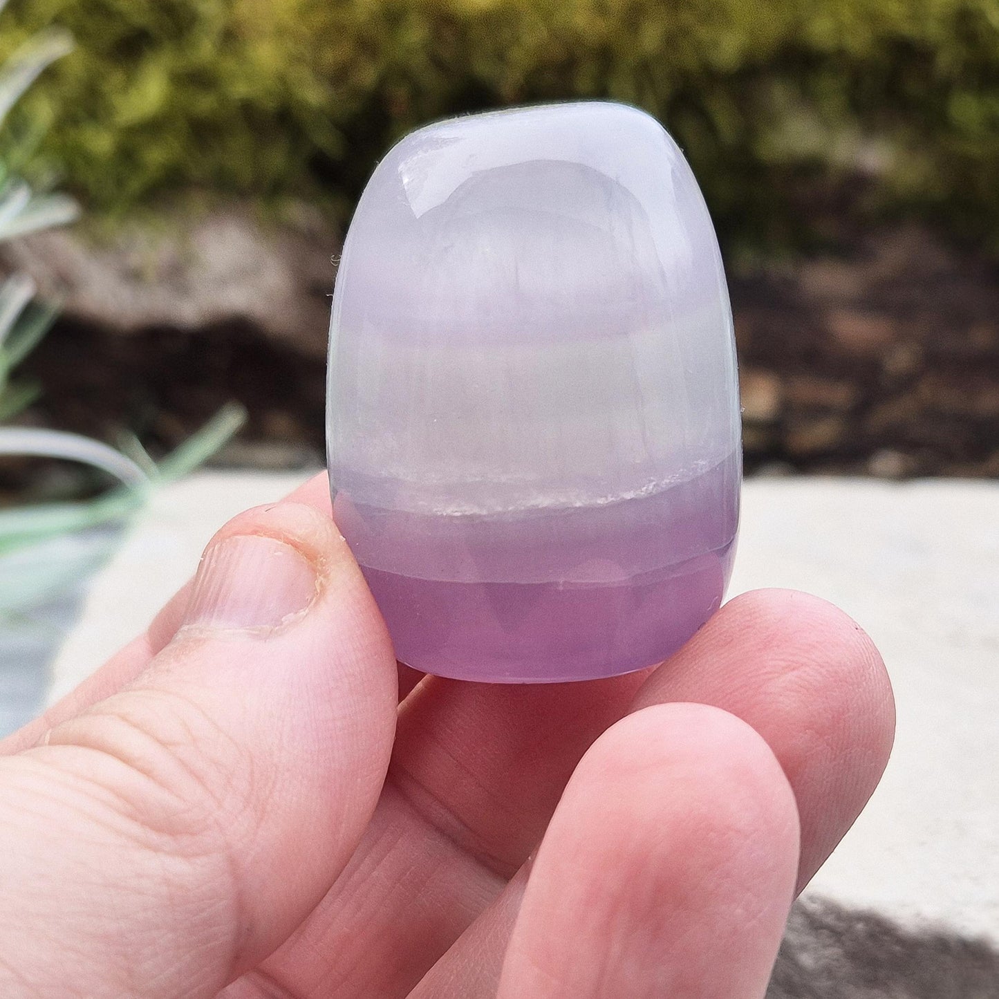 Lavender Fluorite Crystal, Polished : Heart-Crown Bridge Gemstone