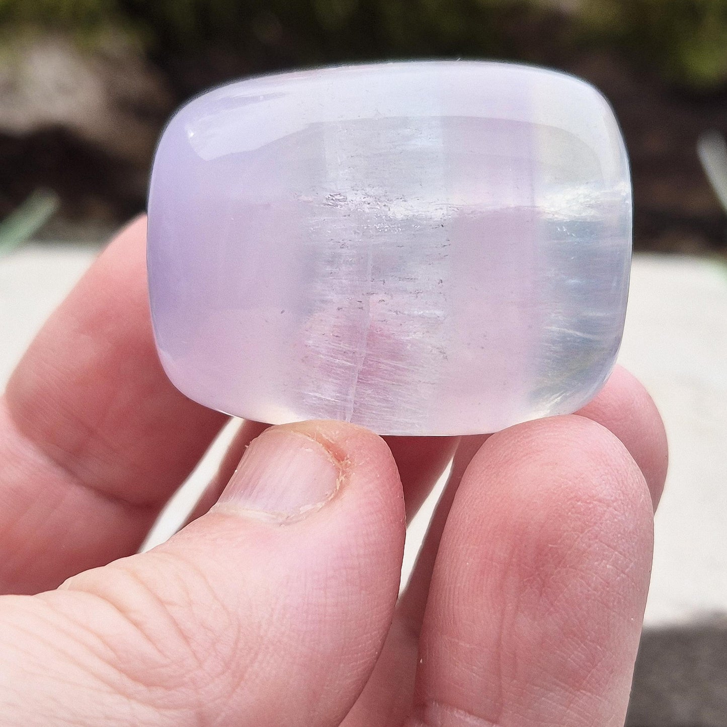 Lilac Fluorite Crystal, Pocket Gemstone