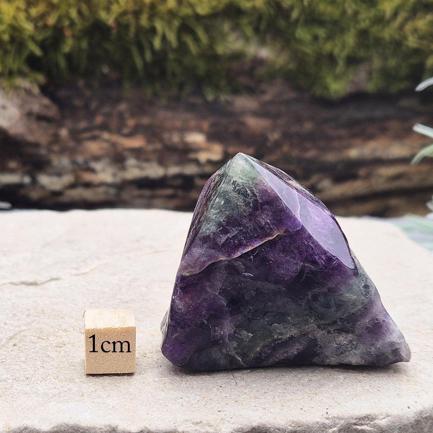 Green & Purple Fluorite Crystal Point - Home Decor, Spiritual Use