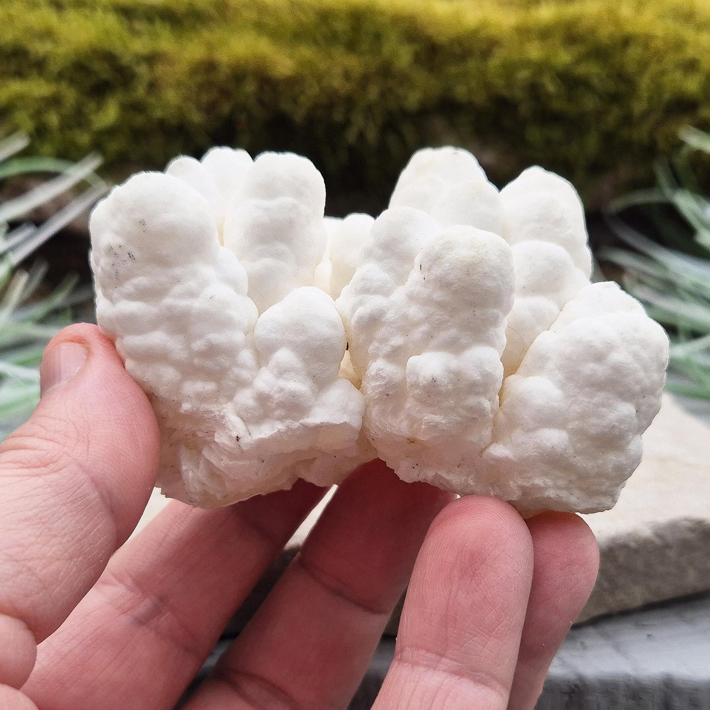 Cave Calcite Crystal, Natural White Aragonite