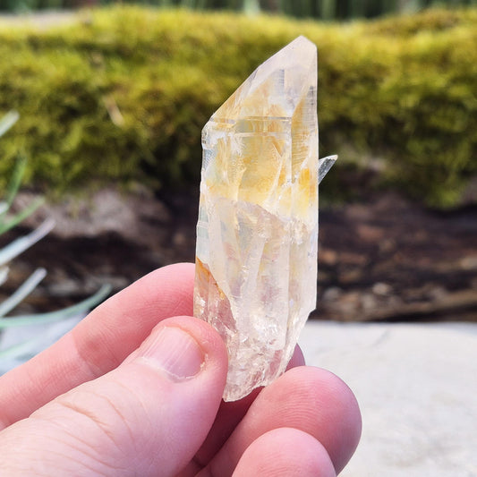 Add radiance to your collection with Blade of Light Quartz. A rare, beautifully clear Lemurian quartz with unique etched striations.