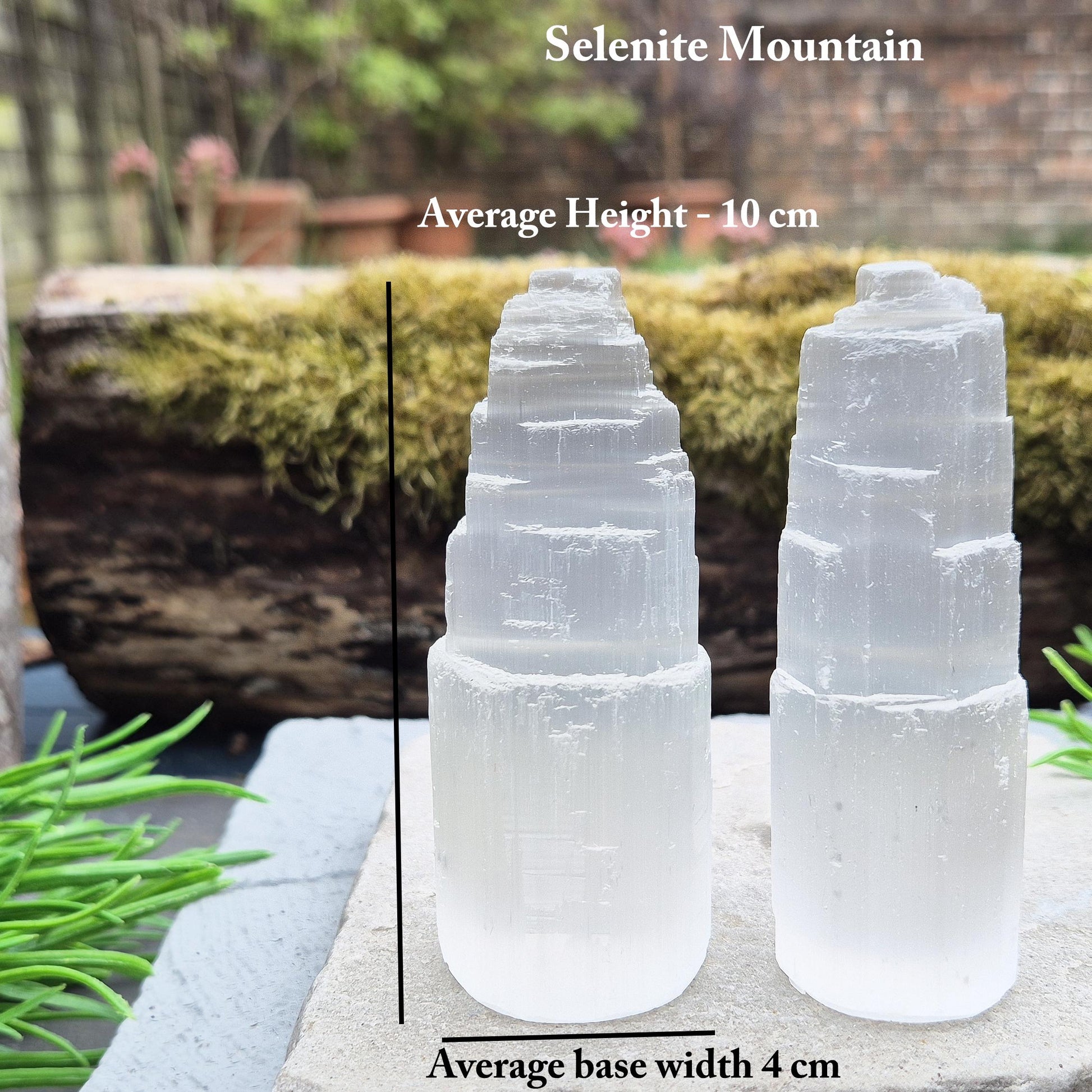 Selenite crystal tower for energy cleansing, clarity, and calm. A striking, high-vibe piece to purify spaces and raise your spiritual frequency.