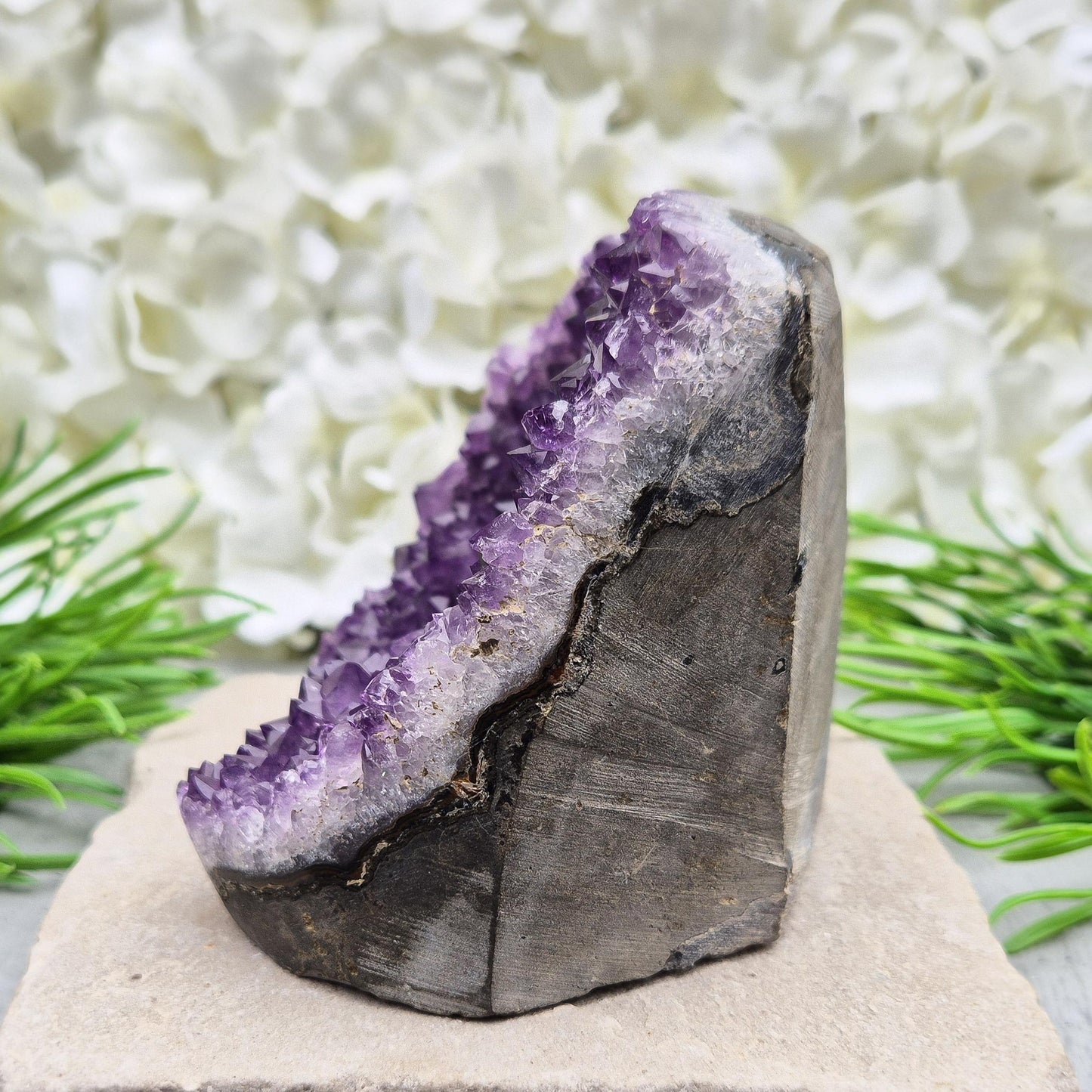 Amethyst Geode, Natural Purple Amethyst Crystal, Self Standing