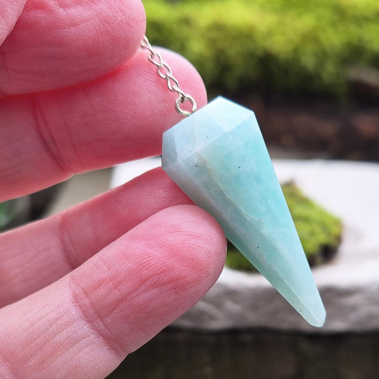 Amazonite Crystal Pendulum - Intuition Tool for Guidance & Decision-Making