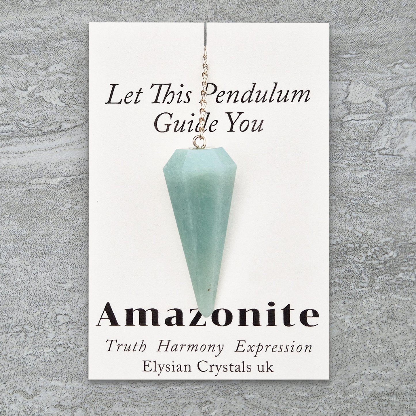 Amazonite Crystal Pendulum - Intuition Tool for Guidance & Decision-Making