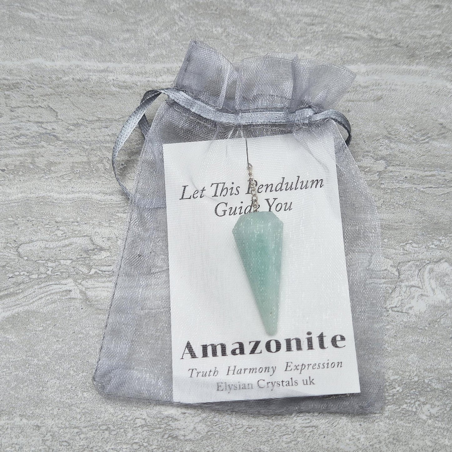 Amazonite Crystal Pendulum - Intuition Tool for Guidance & Decision-Making