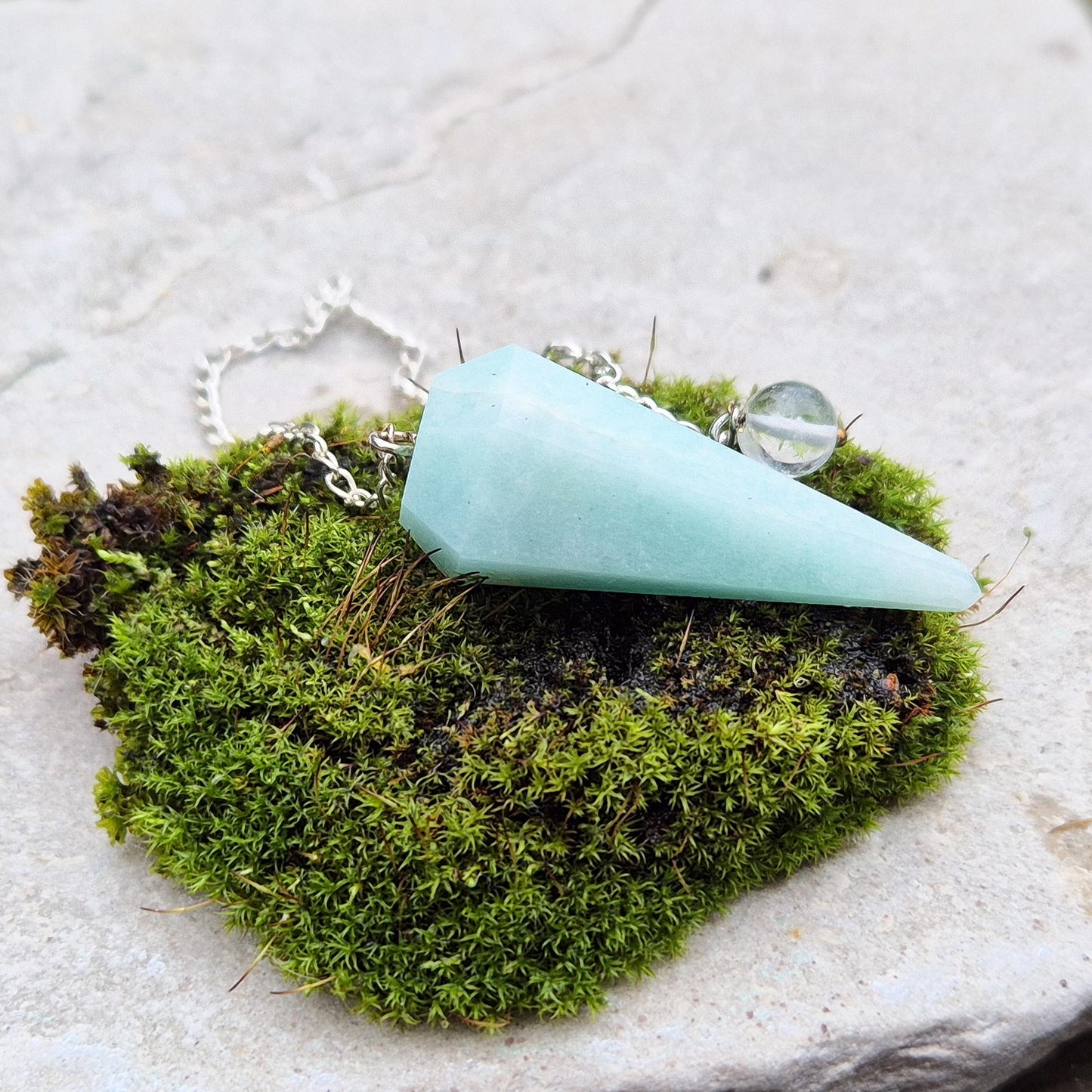 Amazonite Crystal Pendulum - Intuition Tool for Guidance & Decision-Making