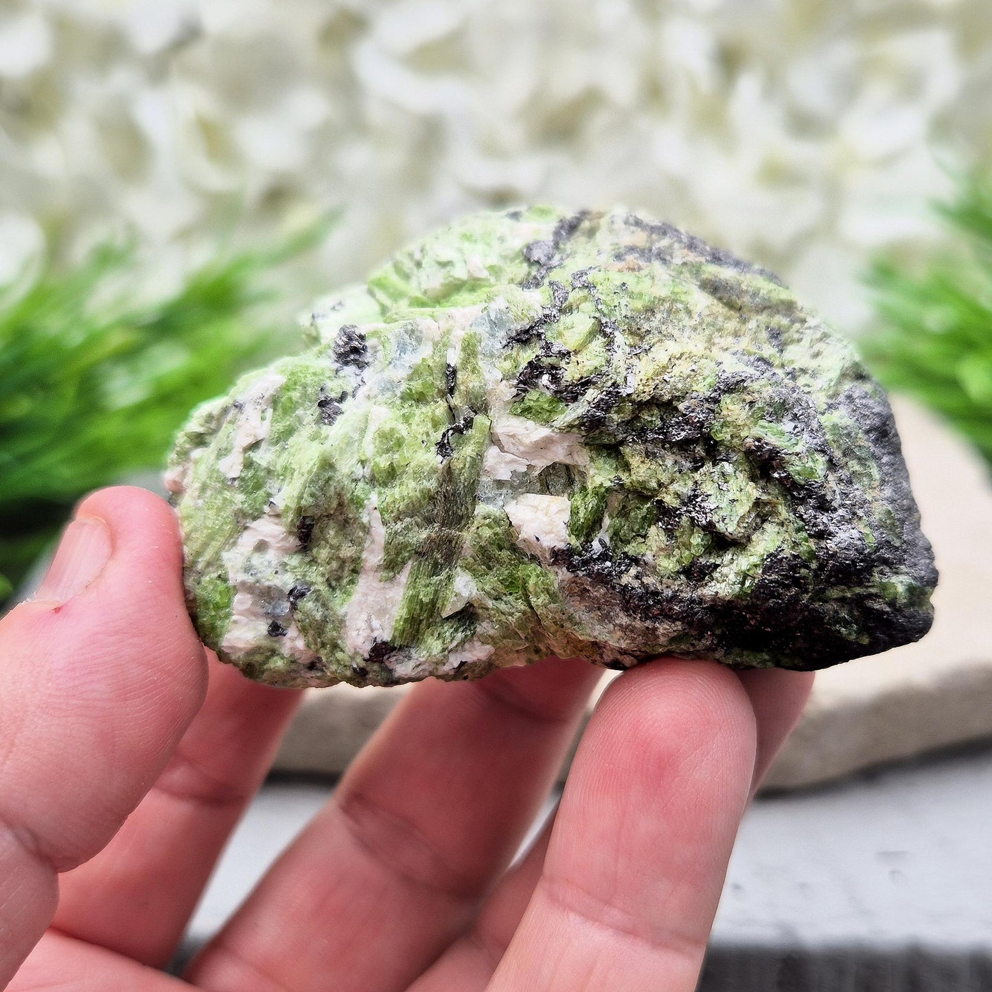 Tremolite (Green), Natural Crystal | Rare Heart Chakra Gemstone