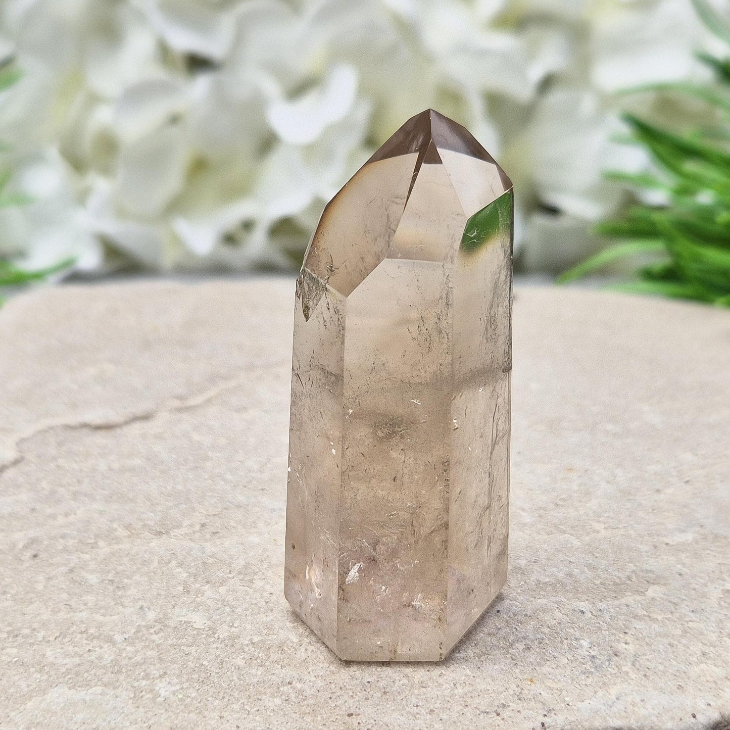 Smoky Quartz Crystal Point (crystal tower)