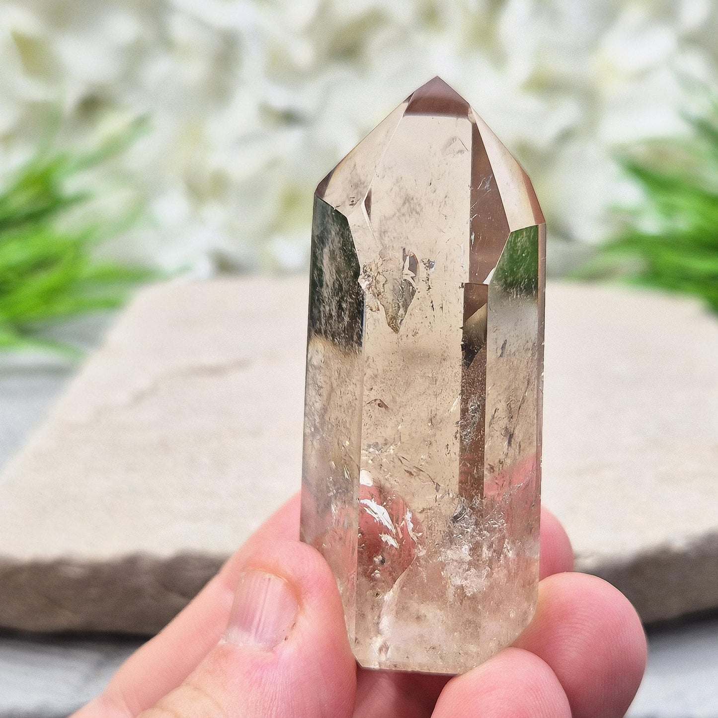 Smoky Quartz Crystal Point (crystal tower)