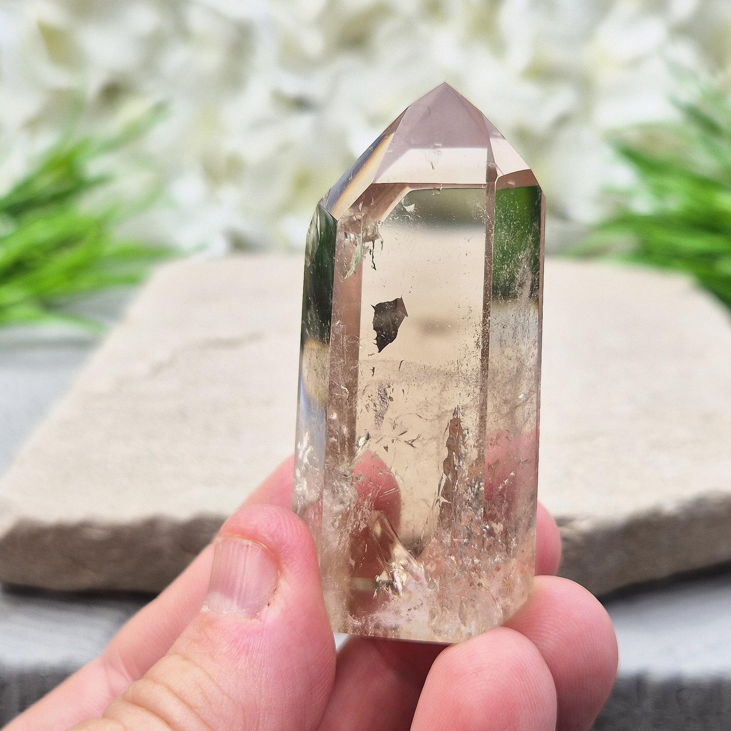 Smoky Quartz Crystal Point (crystal tower)