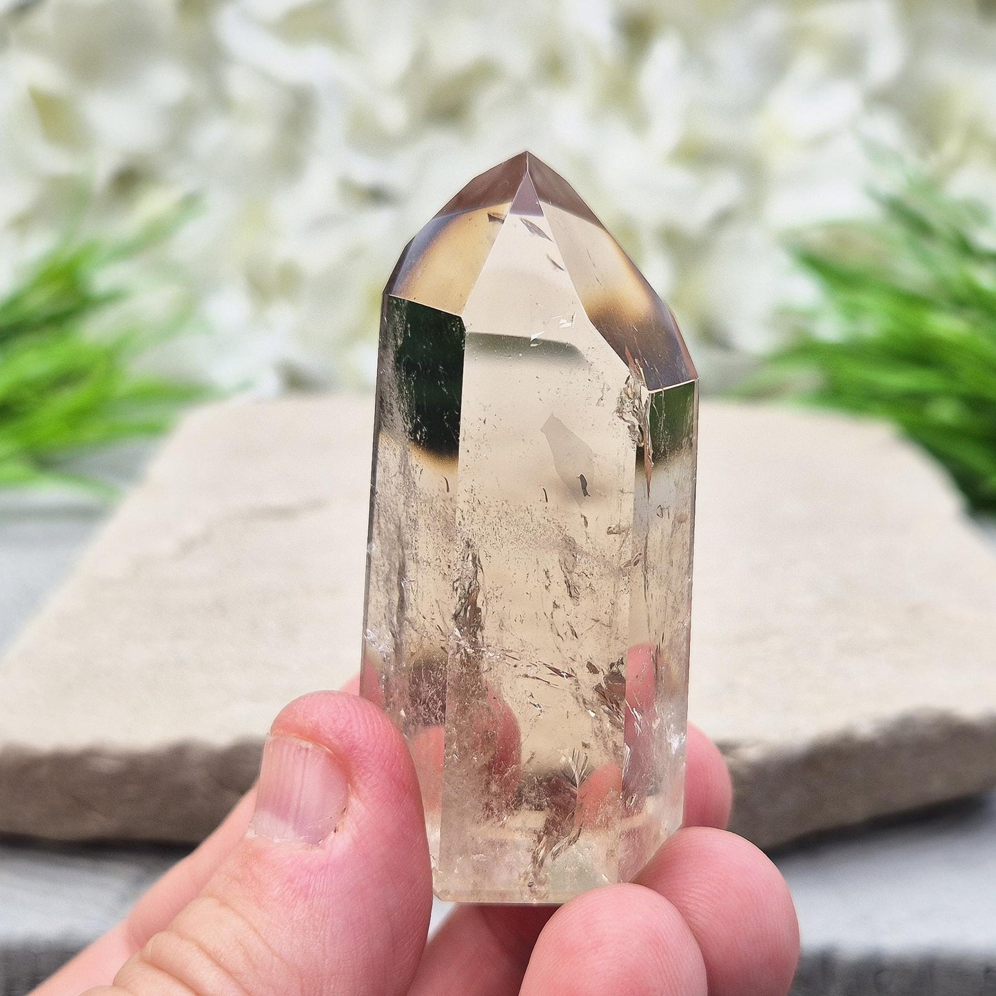 Smoky Quartz Crystal Point (crystal tower)