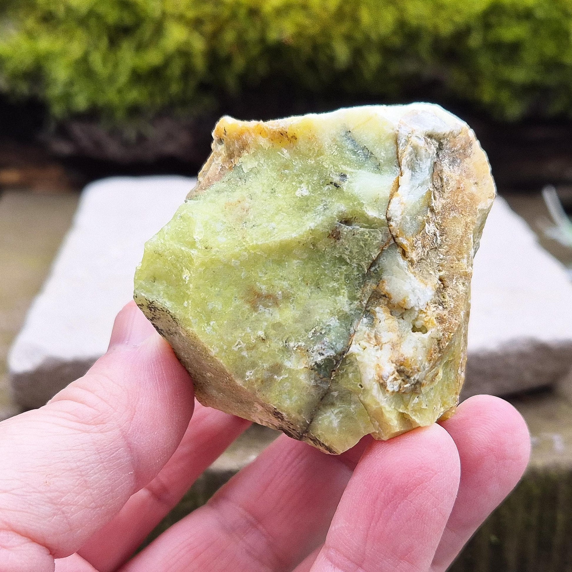 Natural Green Opal: Known for its healing properties, this stone encourages emotional growth and spiritual connection.