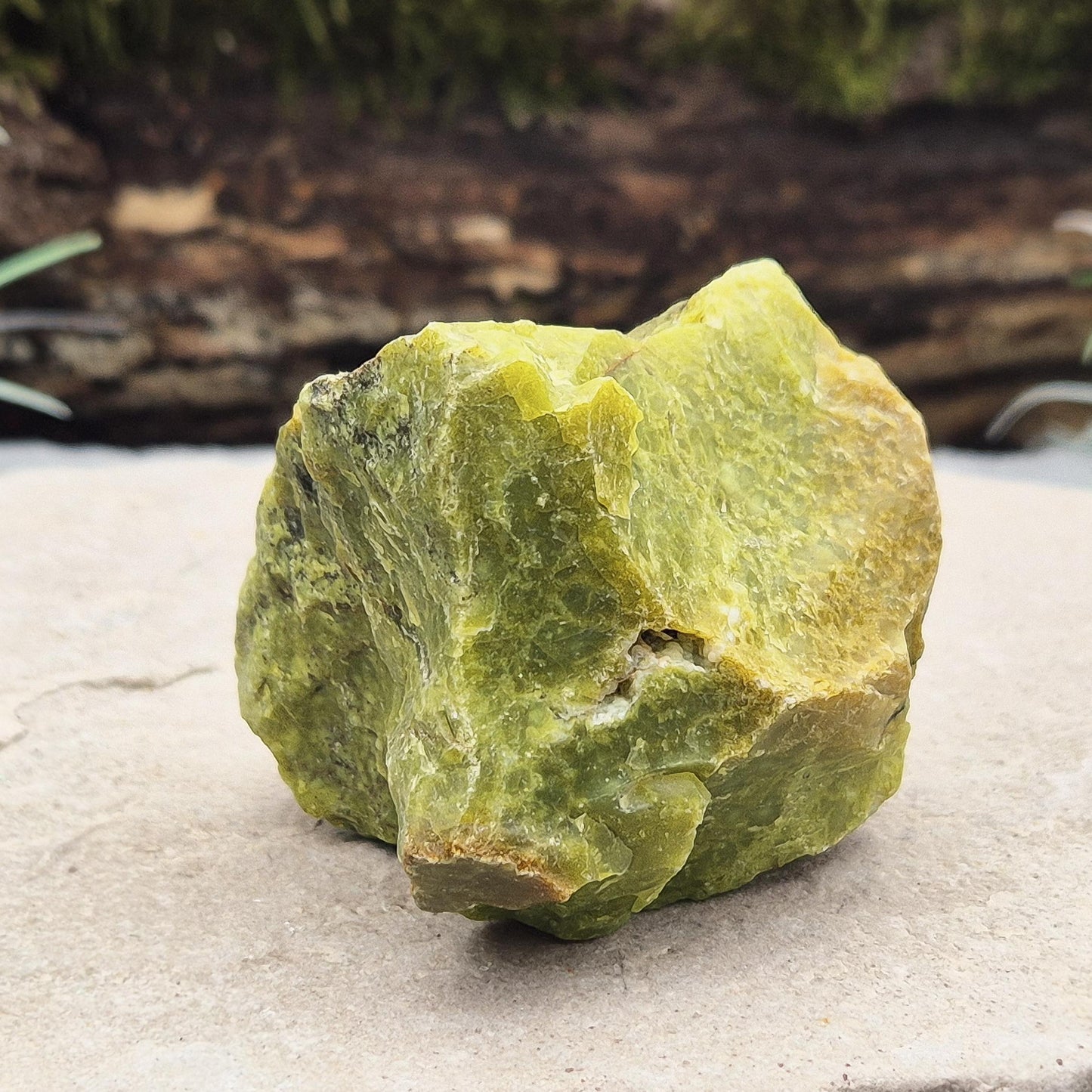 Green Opal Crystal, Raw Gemstone