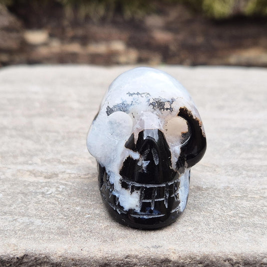 Sardonyx Jasper Crystal Skull, especially for skull collectors & home decor