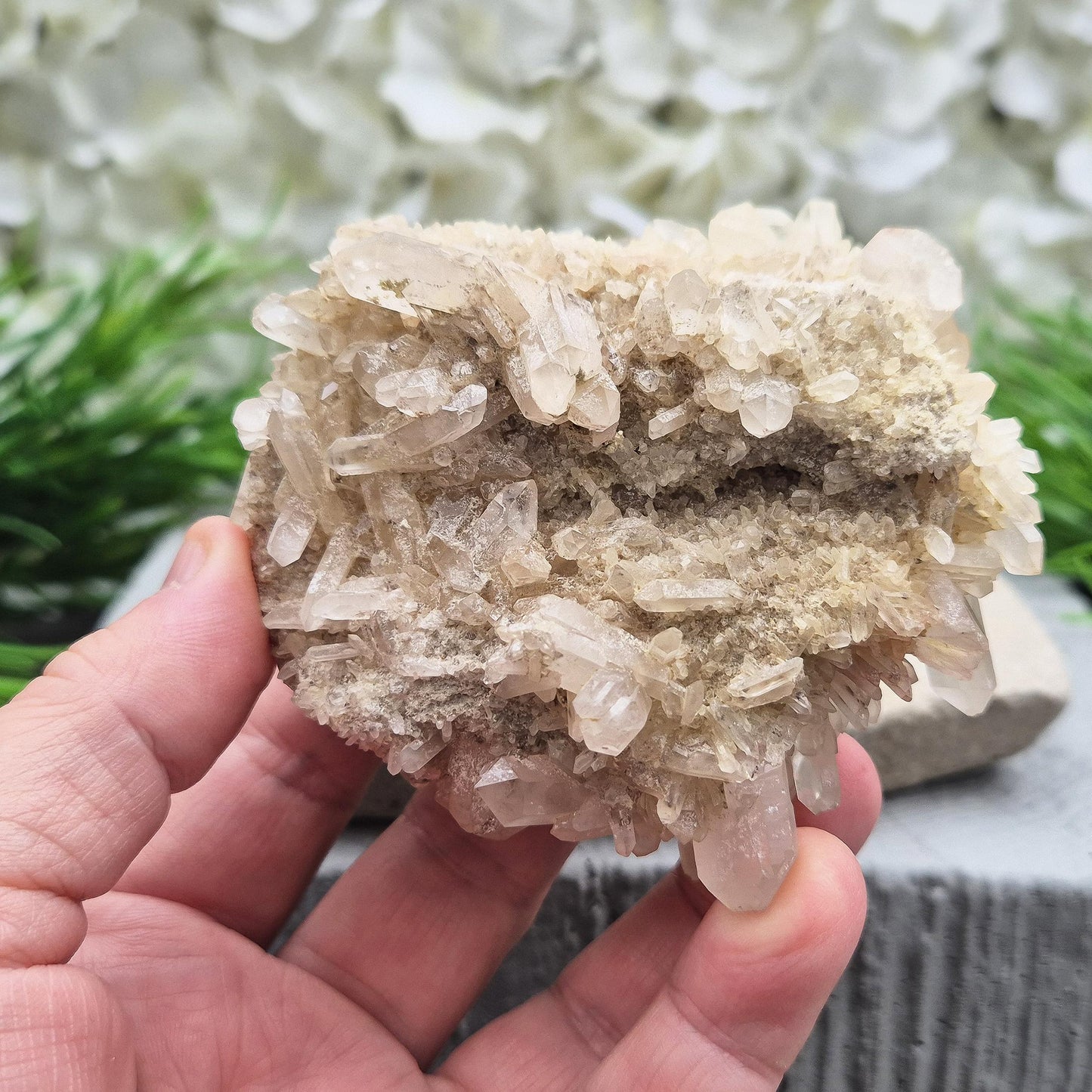 Natural Quartz Crystal Cluster, All chakras (amplifier)