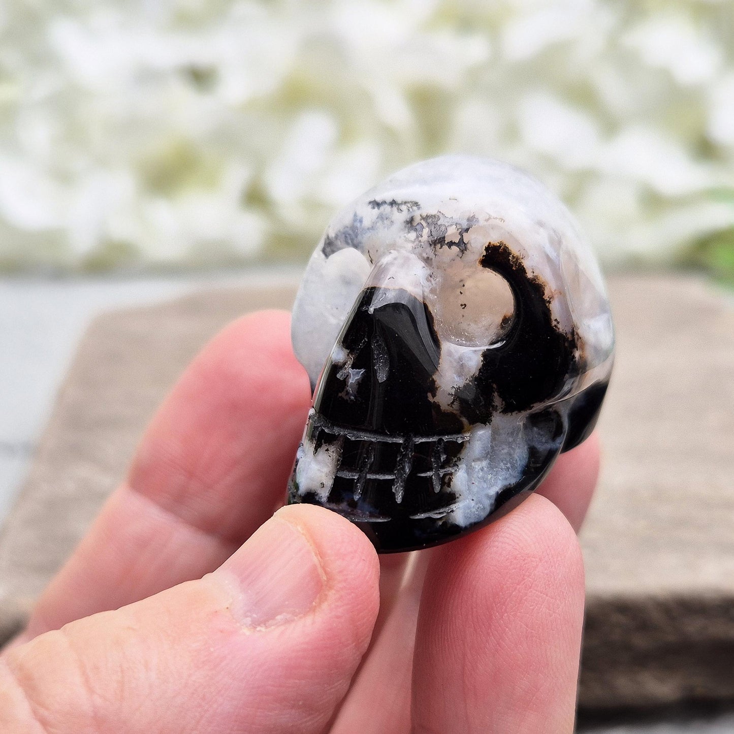 Sardonyx & Jasper Crystal Skull