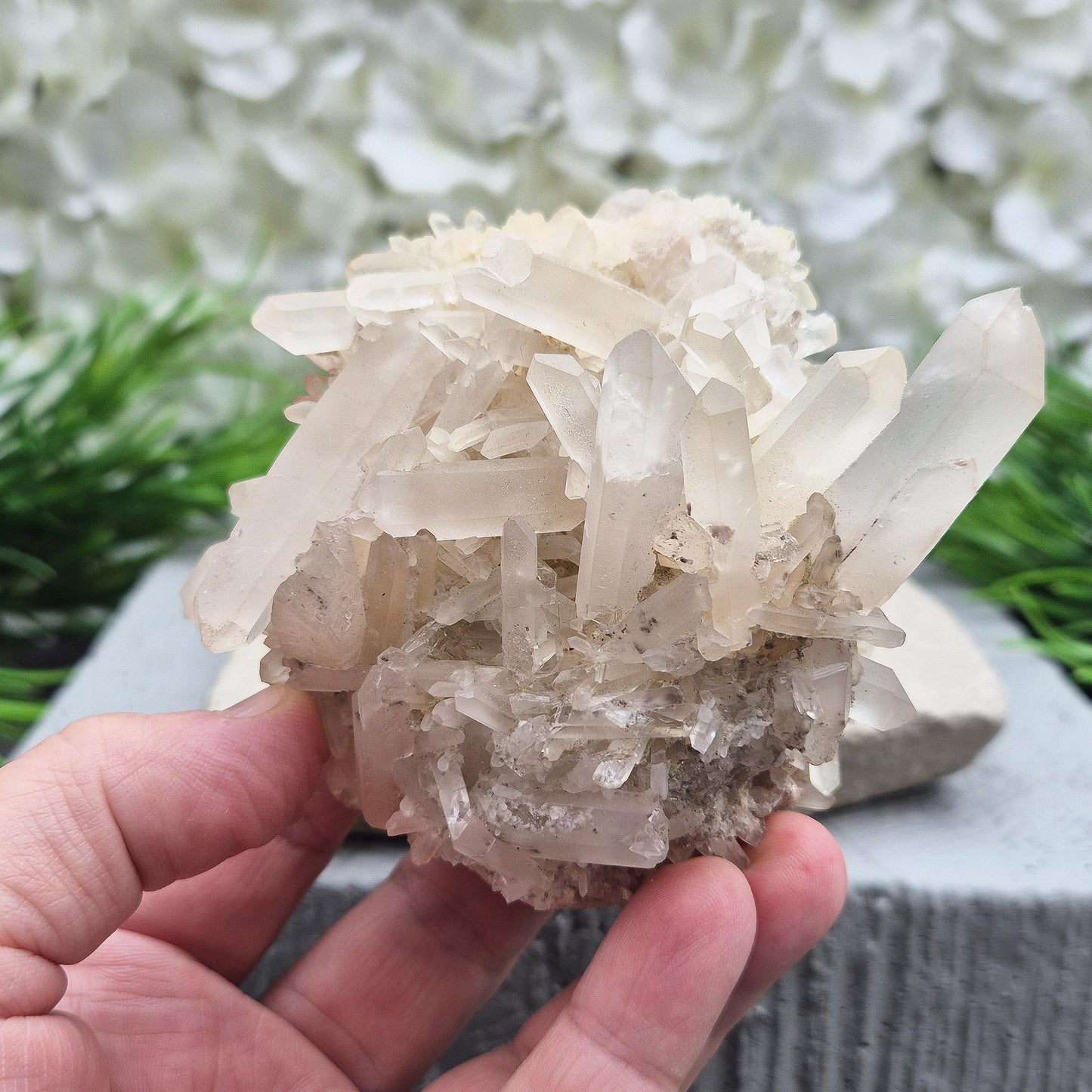 Natural Quartz Crystal Cluster, All chakras (amplifier)