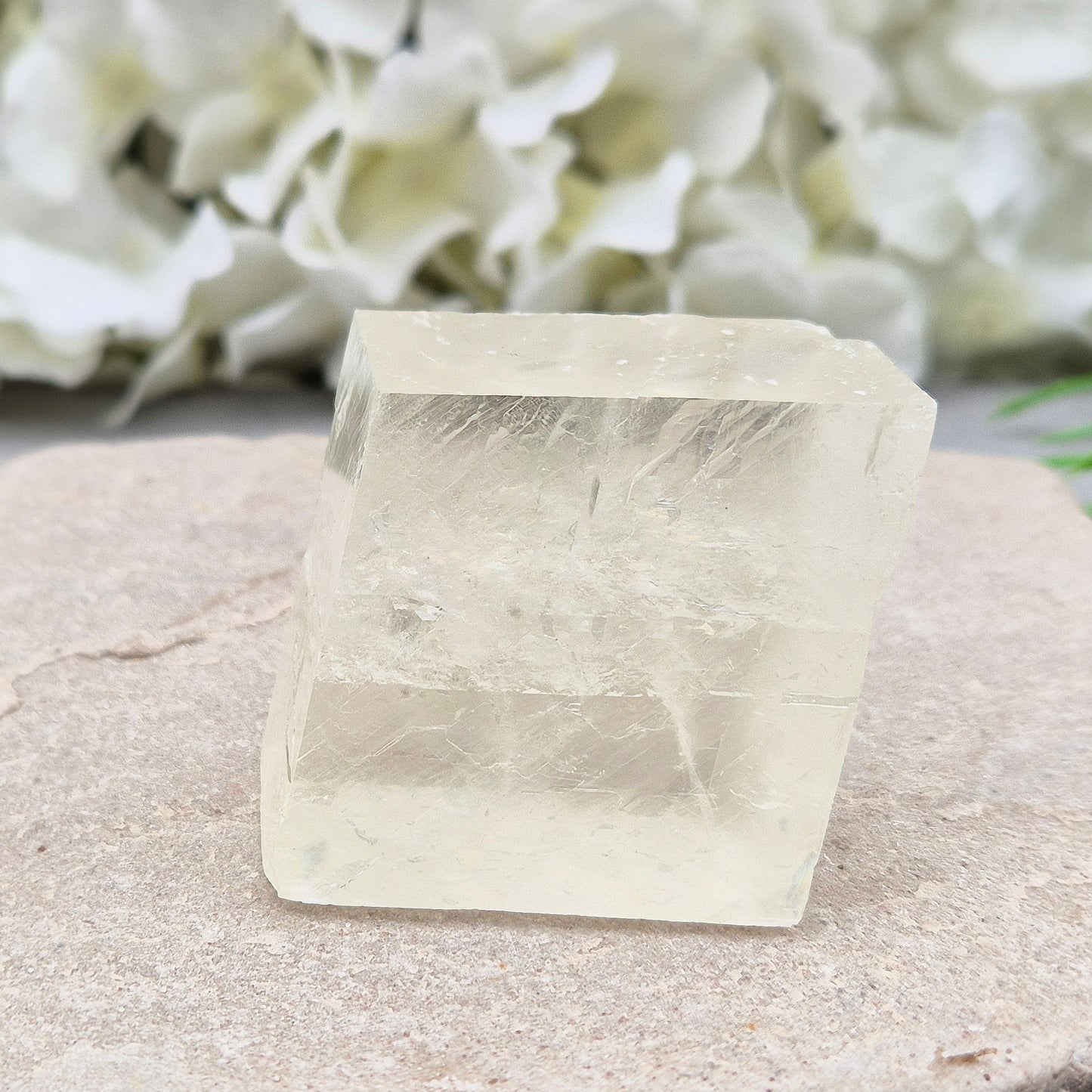 Optical Calcite crystal – uplifting energy for focus, self-belief, and letting go of the past. A unique stone to inspire clarity and growth. 