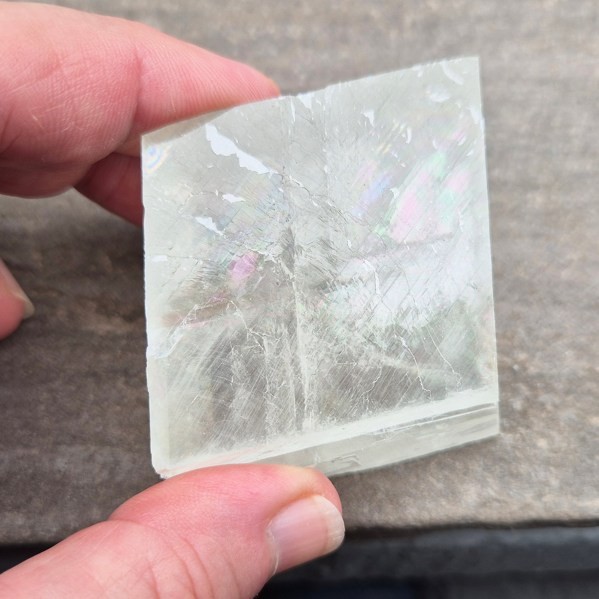 Optical Calcite crystal – uplifting energy for focus, self-belief, and letting go of the past. A unique stone to inspire clarity and growth. 