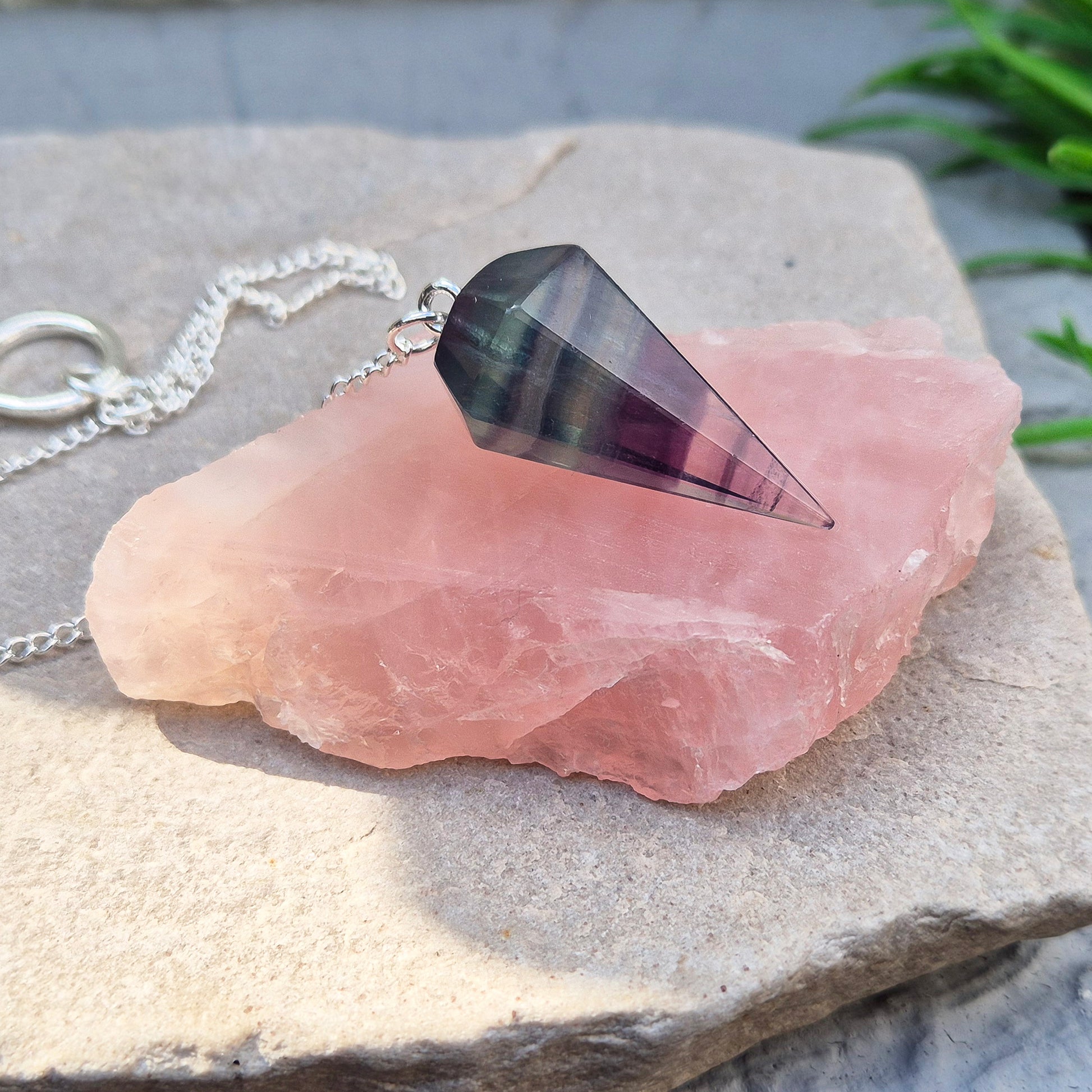 Rose Quartz display platform from South Africa. Flat cut base for crystals or jewellery, bringing gentle, loving energy to your space. 