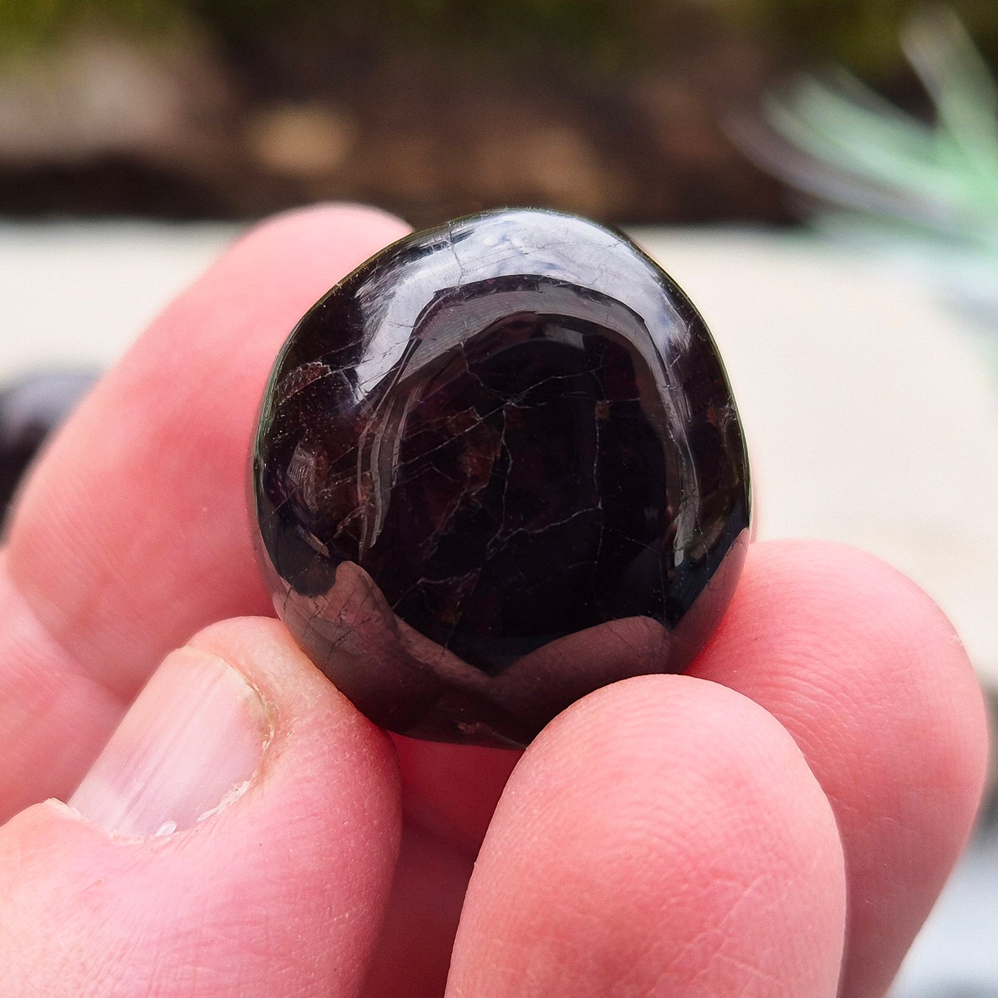 Red Garnet Crystal, Pocket Gemstone