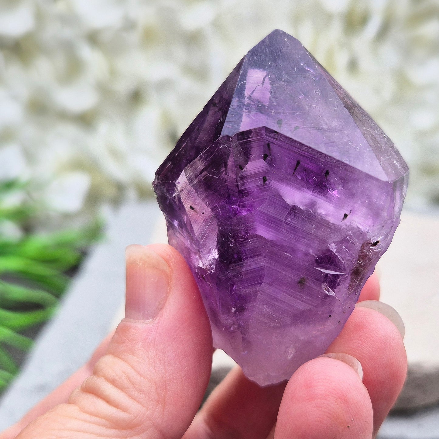 Amethyst Point, Dark Amethyst Gemstone, Amethyst Teeth