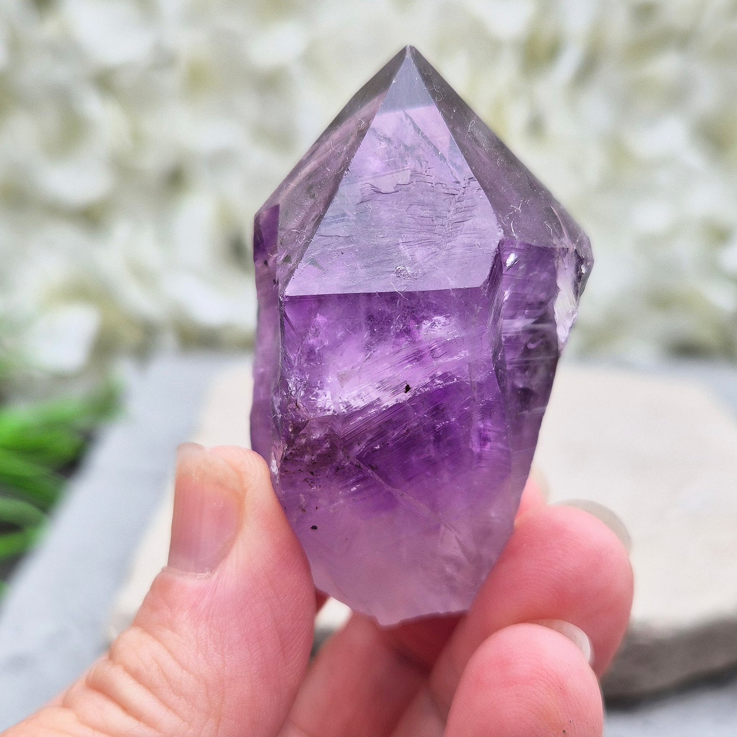 Amethyst Point, Dark Amethyst Gemstone, Amethyst Teeth