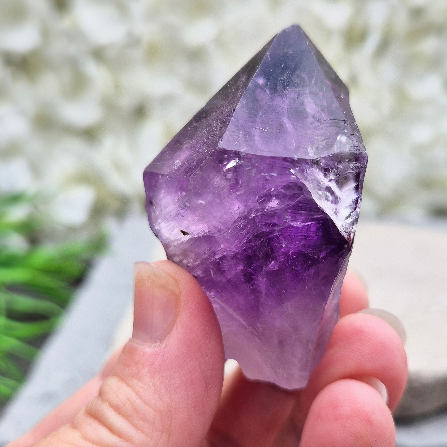 Amethyst Point, Dark Amethyst Gemstone, Amethyst Teeth