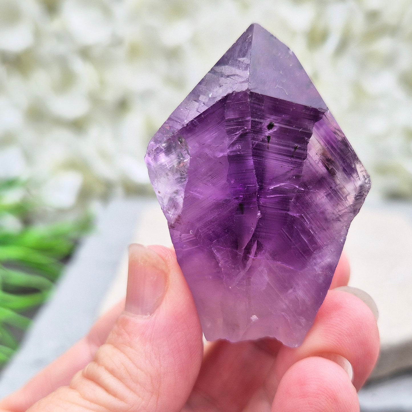 Amethyst Point, Dark Amethyst Gemstone, Amethyst Teeth